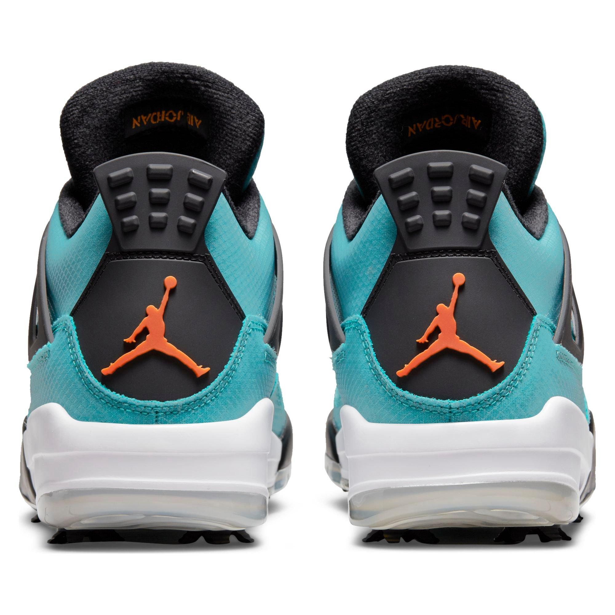 Nike Air Jordan 4 G NRG Spiked Golf Shoe -Teal/Purple | NIKE